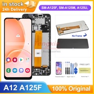 6.5'' A12 Display Screen with Frame for Samsung Galaxy A12 A125 A125F A125M Lcd Display   Touch Screen Digitizer Replacement