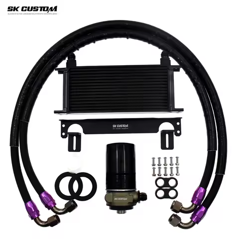 SK CUSTOM For Volkswagen Second GEN2 EA888 Engine Oil Cooler For Audi 1.8T 2.0T Oil Radiator Kit Gol