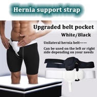 Upgraded white/black hernia belt with pocket, truss single inguinal hernia belt, sports hernia belt, support belt, female/male unilateral hernia belt