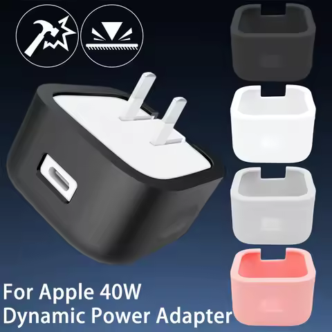 Silicone Protective Case for Apple 40W Dynamic Power Adapter Anti-Drop Scratch-Resistant Wear-Resist