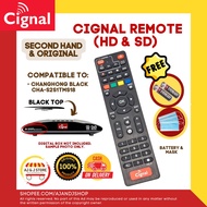 Cignal Changhong Black Remote (CHA-S2S1TMS18) (SECOND HAND &  ) + with FREE BATTERY