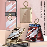 Case For Motorola Razr 60 Ultra Motorola Razr 60 Razr 50 5G Electroplated Frame Transparent with Met