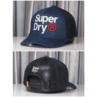 Superdry Jean Mesh Cap, VNXK Sports Hat, Brown Mesh Blue, Genuine Scallop