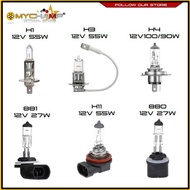 Universal Car Halogen Headlight 12V Bulb Super White Fog Halogen Bulb High Power - H1 H3 H4 H8 - 1pc