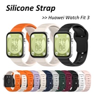 Silicone Strap For Huawei Watch Fit 3 Smart Watch Soft TPU Wristband Replacement Bracelet For Huawei Watch Fit3 Strap