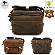 Rush Rider Full Cowhide Leather Long Sling Bag Men Shoulder Bag Cross Body Messenger Leather Bag Beg
