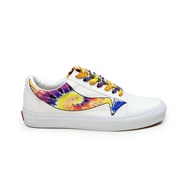 Vans Unisex Casual Old Skool Warp True Sneakers White Tie Dye