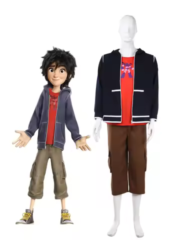 Big Hero 6 Hiro Hamada Cosplay Costume Custom Made for Halloween Party