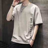 t shirt lelaki berkolar t shirt ootd t shirt oversize t shirt lelaki T-shirt lengan pendek lelaki 2024 trend musim panas baharu baju kurung slim base Korea Baju t-shirt plus saiz remaja