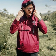 Jaket Wanita Waterproof Hoodie Irco Anorak Kantong Kangguru- Jacket Cagoule Hoodie