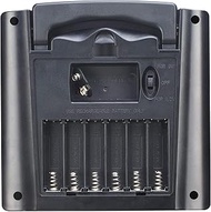 Solar AA & AAA Rechargeable Batteries Charger for 1.2V NiMH NiCD & 9V Battery with 2Watt Solar Panel