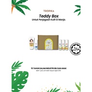 TEDDY BOX - TROPIKA Baby Herbal Cream  + Baby Oil Lav -  Sweet - Happy + FREE GIFT Bubble Wash Lav