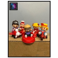 Jollikids On Wheels Jollibee Toys (Jollibee Kiddie Meal Toys) Complete Set