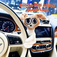 GANTUNGAN [Ready]Beagle Dog Miniature Doll Cute Beagle Dog/ Cute Backpack Hanger Animation Keychain 