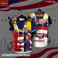 Malaysia 67th Merdeka 2024 Design Sublimation Jersey Summer New Breathable Casual Men's Jersey Minim