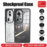 Mychoice Case OPPO Reno 11 Pro 5G Reno 11 5G Case Shockproof Shell Soft Protective Back Transparent 