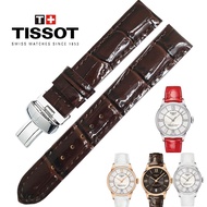 For TISSOT strap 16mm Tissot T099 female 1853 watch strap female original Durure series T099207A lea