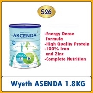 WYETH Nutrition Milk Formula ASCENDA 1.8KG (1-7Yeays) Vanilla