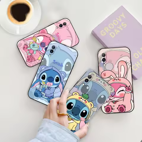 Stitch Angel Cute Case For VIVO Y02 Y02S Y15S Y16 Y17 Y19 Y20 Y21 Y22S Y27 Y28 Y35 Y36 Y50 Y51 Y72 Y