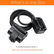 Godox EC200 EC200II AD200 AD200PROII Remote Separation Extension Head with Hot Shoe for Godox AD200