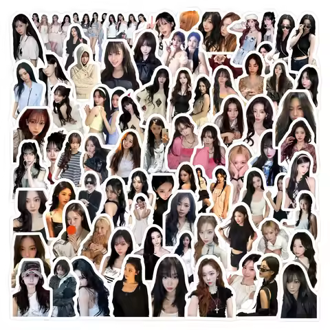 105Pcs Aespa Stickers DIY Stickers for Luggage, Skateboarding, Mobile Phone, Sailing, and Far Voyage