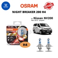 Osram Night Breaker 200 H4 Set +200% Brightness for Nissan NV200 (Year 2012-Present)