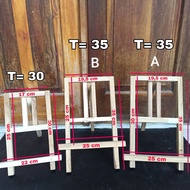 HP Mini Easel Stand Tripod Wooden Easel Holder Mini 30/s 35 cm Backrest tablet/ and Painting Canvash