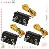 CLEVER Ground Cord Bench Mounted, 1.8M Length Cord L Shaped ESD Wrist Strap, Easy to Install Dual Be