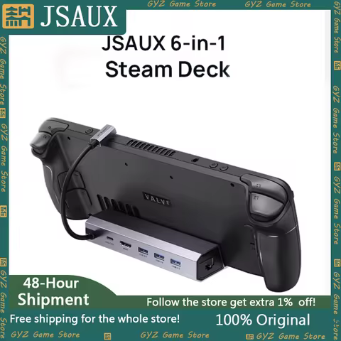 JSAUX For Steam Deck ROG Handheld Gaming Console Rog Ally Accessories Type C Docks Steam Deck oled D