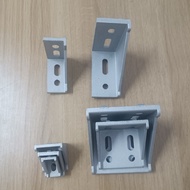Mitatech shaped aluminum square corner bracket for aluminum 2020, 3030, 4040, 45x45, 3060, 4080, 606