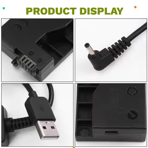 A08I DR-E8 LP-E8 Dummy Battery+5V USB Power Adapter Cable for Canon EOS Rebel T2i T3i T4i T5i 550D 7