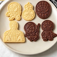 〖 Marvel Spider-Man Biscuit Mold 〗 3D Biscuit Mold 3D Baking Mold Shredded Spider Web Push Type Thre