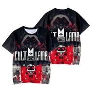 New Cult of the Lamb T-Shirts Cartoon Game 3D Print Streetwear Men Women Casual Fashion Oversized T 