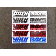 Sticker Volk Racing Te37 STICKER ORI/Rim Sticker Rays Volk Racing Te37 1set(8pcs)/Te37 Sticker Rays 