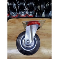 RKS - 4" in rubber wheels on the brake, 4 inch cart trolley wheels