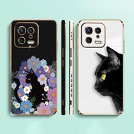 Cool Black Cat Art Side Printed E-TPU Phone Case For XIAOMI POCO F4 F3 M5 M4 X5 X4 X3 C40 F5 F1 REDMI K50 K40 NOTE 12 11 10 S GT PRO PLUS NFC Gaming Turbo 5G