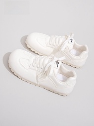 Warrior | รองเท้าผ้าใบผู้หญิง Warrior ฤดูใบไม้ร่วง 2025 รองเท้าผ้าใบแบบใหม่ ทรงพื้นแบน ทรงฟูฟู รองเท