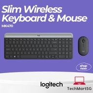 Logitech Slim Wireless Keyboard and Mouse Combo MK470 (Graphite) [920-009182] [TechMartSG]