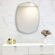 Toilet Mirror Bathroom Mirror Simple Explosion-Proof Wall-Mounted Wall Sticking Hotel Toilet Cosmetic Mirror Bevel