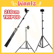 (T&M3) 210CM Photography Tripod Light Stand Photo Studio Tripode Selfie