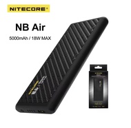 NITECORE NB Air Power Bank 4900mAh Power Bank IPX7 กันน้ํา 18W USB-C FAST CHARGE PD QC3.0 สําหรับกลา