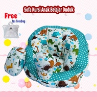 [FREE TOTEBAG DAN BANTAL EXTRA] Kursi Sofa Bayi Belajar Duduk dan Makan Kursi Makan Bayi Cocok Untuk