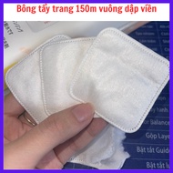 Premium Makeup Remover Cotton 6X6 Square Pieces with Stamped Edges, Soft 100% Cotton Makeup Remover 