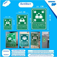 Assembly point Sticker assembly point Sticker/ Gathering point Sticker/ Sign Sticker/ Warning Sticke