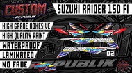 Suzuki Raider 150 FI (Satria F150) Abstract Decals Set