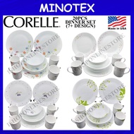 Corelle 20pcs (4 Person) Dinnerware Set Livingware Tableware Set Pinggan Corelle Mangkuk Mug