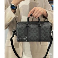 Coach Unisex Gotham 24 Pillow Bag CA186COA Classic Logo Canvas Print Crossbody Shoulder Handbag