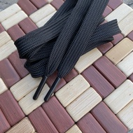 Premium plastic lace black aglet flat shoelaces
