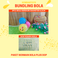 DOP BUNDLING BOLA DOP POMPA Paket Bola Berduri Sepak Bola Sensori Basket Ball