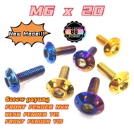 SCREW ALLOY M6 X 20 Y15 / NVX 155 / REAR FENDER / EXHAUST COVER / FRONT FENDER / FRONT MUDGUARD [ M6